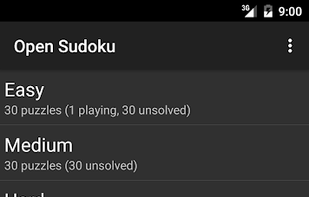 Open Sudoku screenshot 1