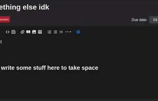 Editing a task – Visual mode