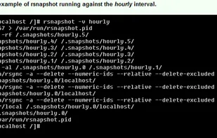 Rsnapshot screenshot 1