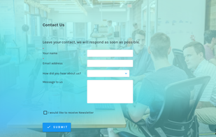 Zapof Forms to make a beautiful contact form.