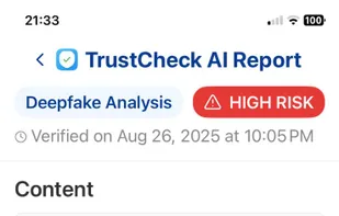 PhotoCheck Report of Vogue Magazine AI Model 2025