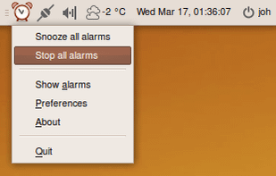 Alarm Clock (applet) screenshot 2