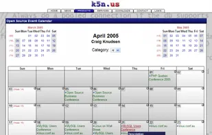 WebCalendar screenshot 1