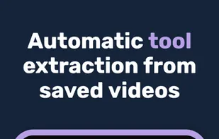 Automatic tool extraction from saved videos