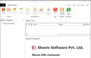 Shoviv EML to PST Converter screenshot 1