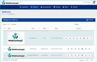 Manage the webinar