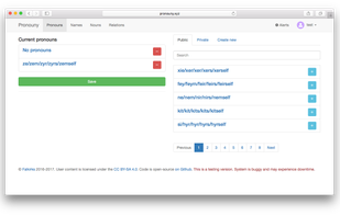 Pronouny screenshot 2