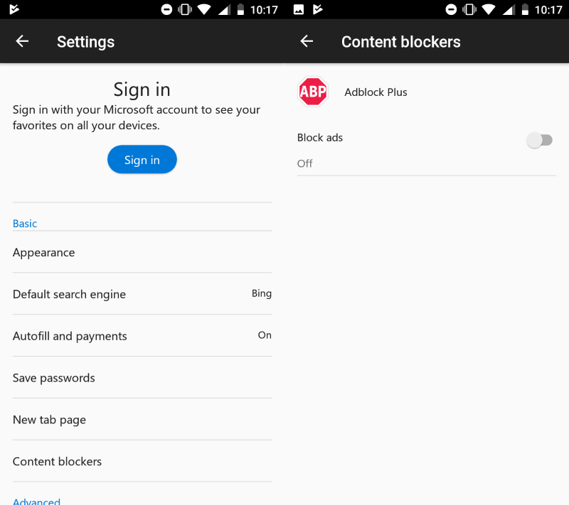Microsoft adding built-in Adblock Plus to Edge web browser on Android and iOS