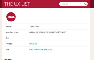 The UX List screenshot 1