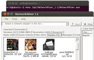 NetworkMiner running in Ubuntu with Mono Framework