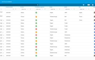 Display of metadata in customised columns