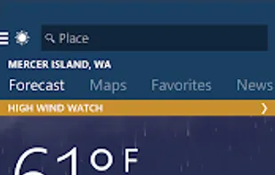 MSN Weather screenshot 1