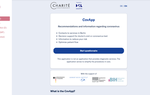 Corona Dashboard screenshot 1