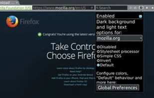 Dark Background and Light Text screenshot 1