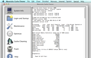 Mavericks Cache Cleaner screenshot 1