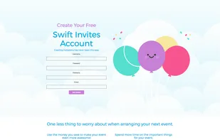 Swift Invites website