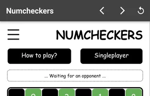 Numcheckers. Multiplayer. Android
