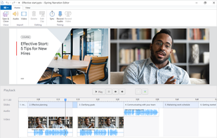 Add a spokesperson to your presentation