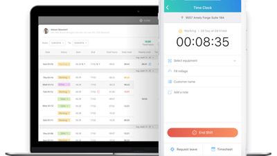 Easily track and manage employee work hours on jobs and projects, improve your payroll process and collaborate with your out-of-office employees like never before.
