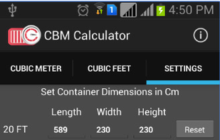 Define Container for calculation
