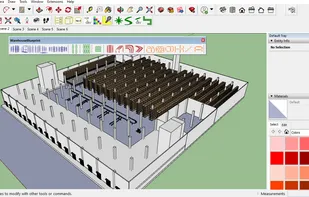 Warehouse Layout with conveyor system