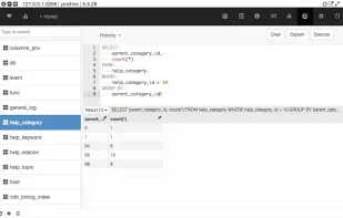 Chrome MySQL Admin screenshot 3