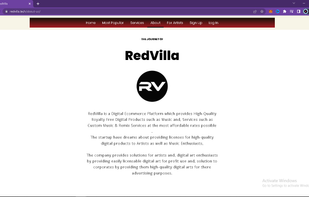The following is an About Page (info about RedVilla)