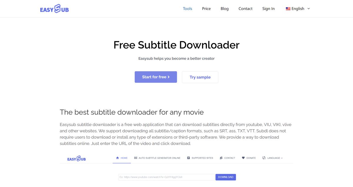 EasySub - Free Subtitle Downloader Alternatives: Top 3 Subtitle