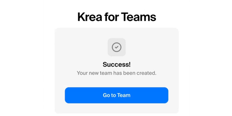 KREA AI introduces Team Plans for collaborative computing image