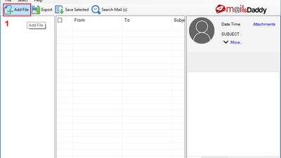 MailsDaddy Free MBOX Viewer screenshot 1