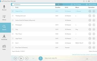 You can search and download any music from your favorite artists.