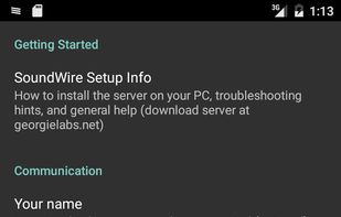 SoundWire screenshot 1