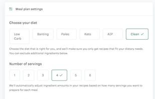 Ultimate Meal Plans screenshot 1