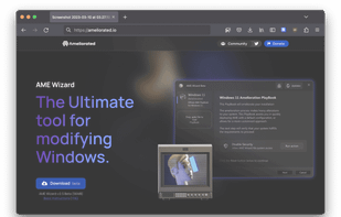 AME Wizard screenshot 1