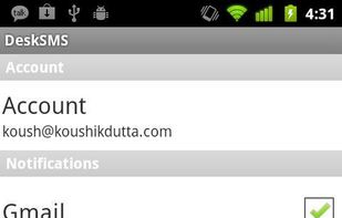 DeskSMS screenshot 1