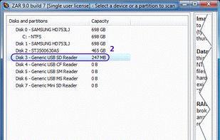 ZAR Digital image recovery screenshot 1