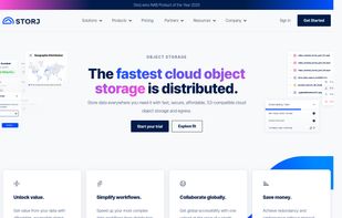 Traditional Cloud Storage relies on centralized regional data centers. Storj Object Storage stores stores data distributed on a network of tens of thousands of storage nodes in over 100 different countries.