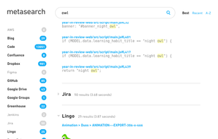 Metasearch screenshot 1