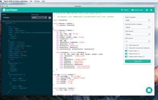 quicktype screenshot 1