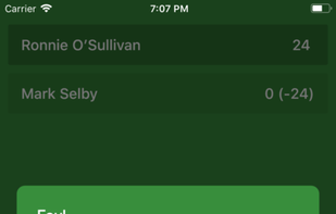 Snooker: Scoreboard screenshot 2