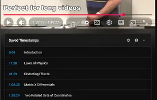 Ideal for long-form content: keep track of important moments across hours-long videos.