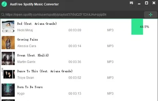 AudFree Spotify Music Converter screenshot 1