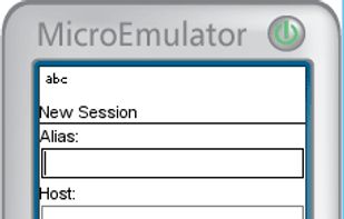 Session Menu (run in emulator)