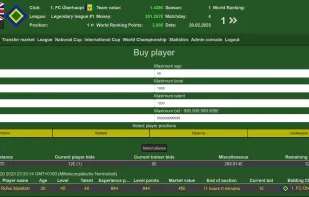 Buy a player from the transfer market