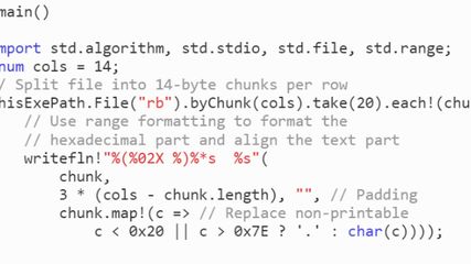 D (Programming Language) screenshot 1