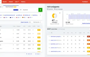 KWFinder screenshot 1