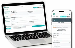 laptop mobile screenshots for ReactEHR.com