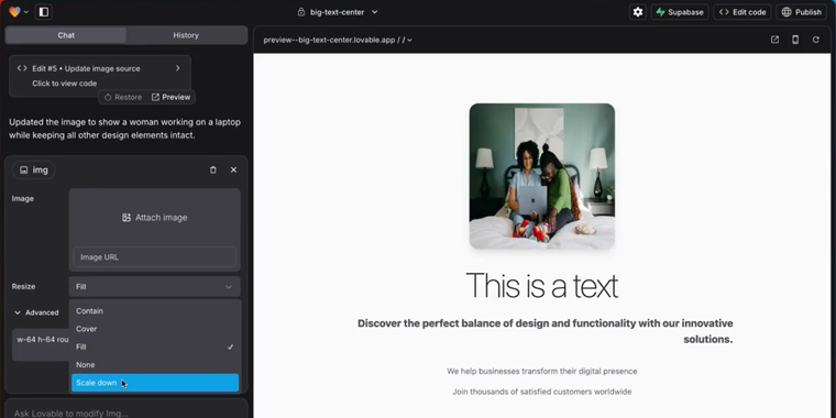 Lovable launches Visual Edits update image