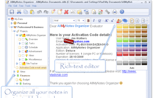 AllMyNotes Organizer screenshot 1