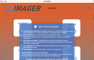 Best practices checklist